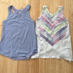 Girl Athletic Tops. Set of 2